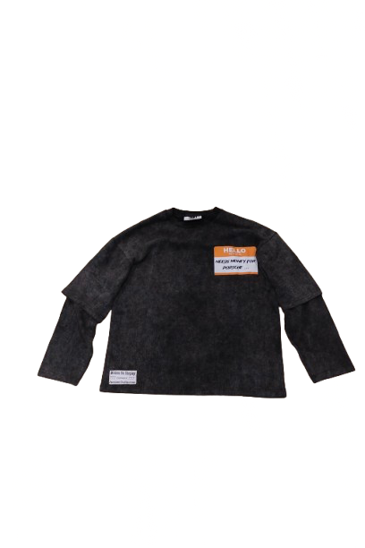 Le Saint Double Sleeve (ALL BLACK)